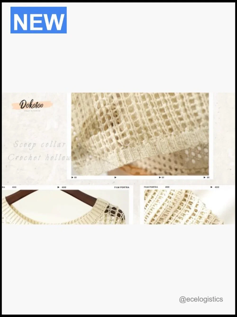 Crochet Hollow Out Sweater Pullover Short Sleeve Beach Coverup Knit Top